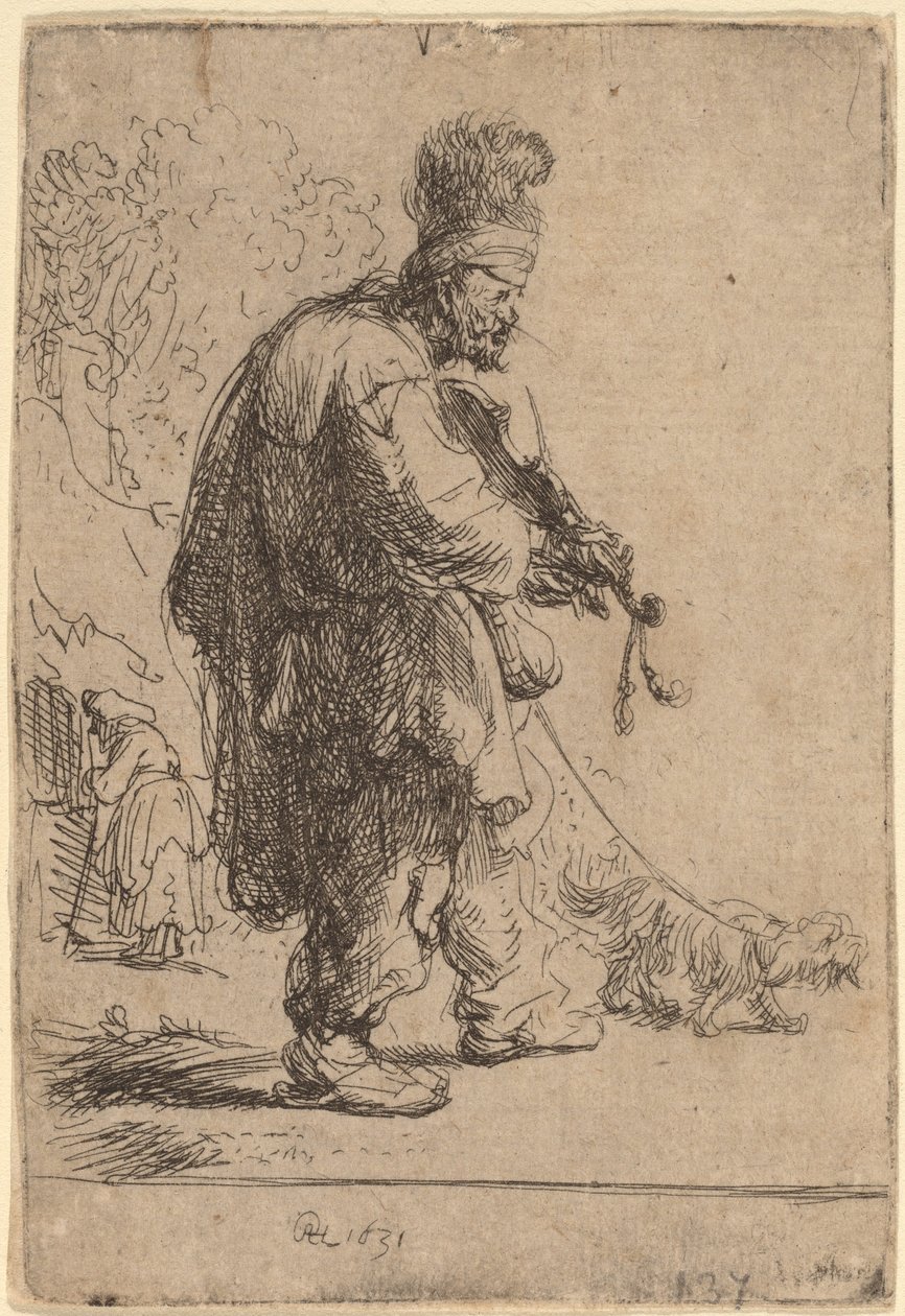 Il violinista cieco da Rembrandt van Rijn