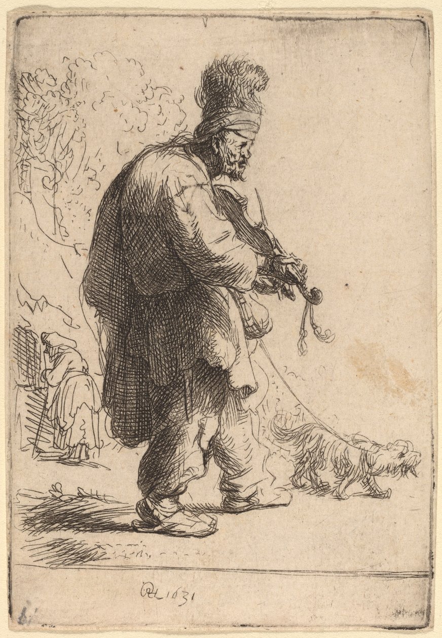 Il violinista cieco da Rembrandt van Rijn