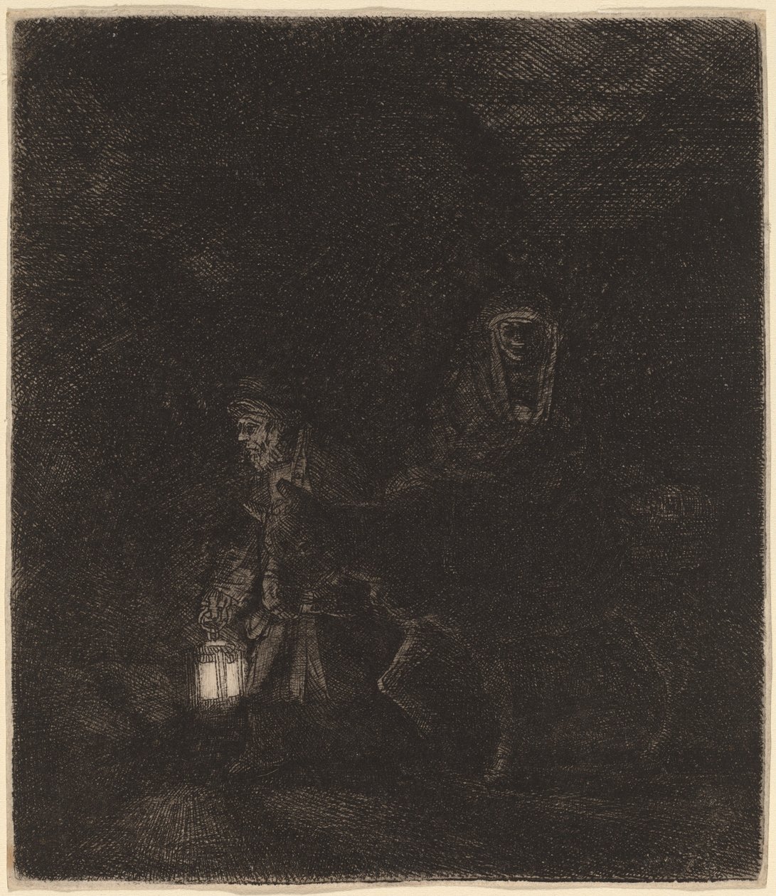 La fuga in Egitto da Rembrandt van Rijn