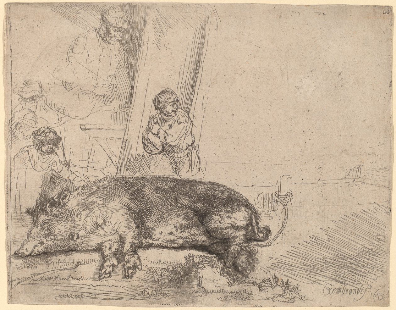 Il maiale da Rembrandt van Rijn