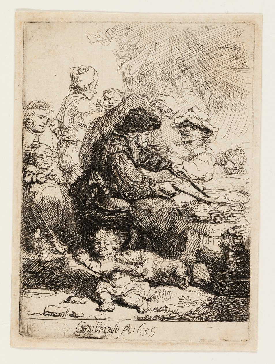 La donna delle frittelle da Rembrandt van Rijn