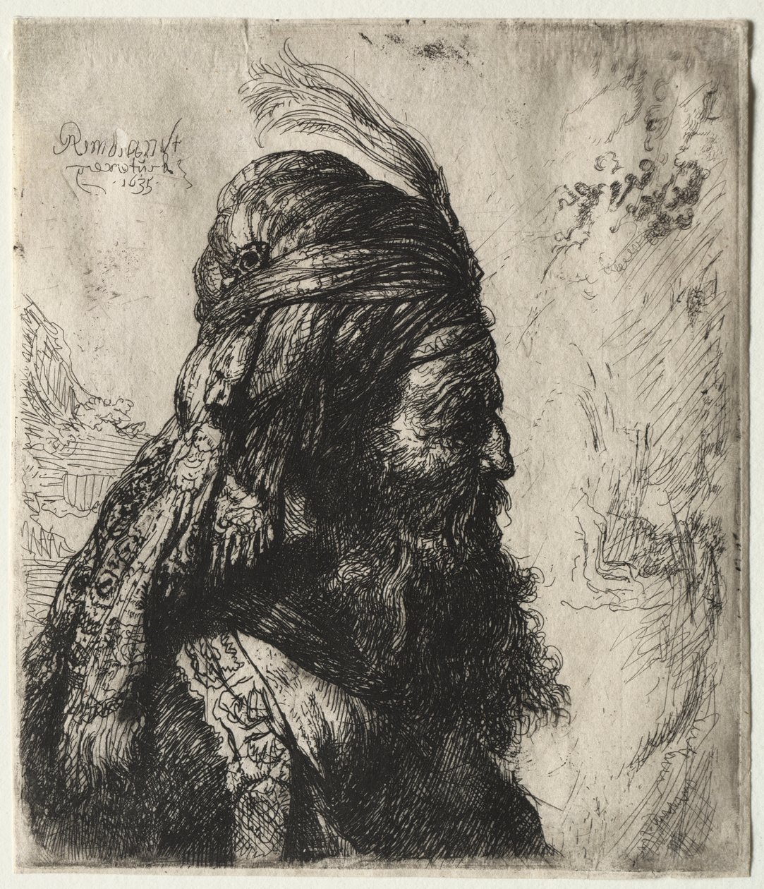 La Terza Testa Orientale da Rembrandt van Rijn