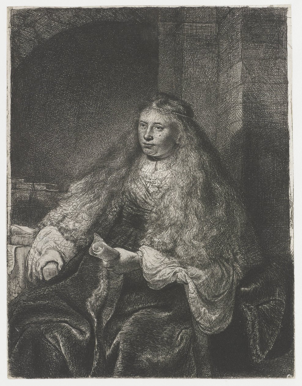 La grande sposa ebrea da Rembrandt van Rijn