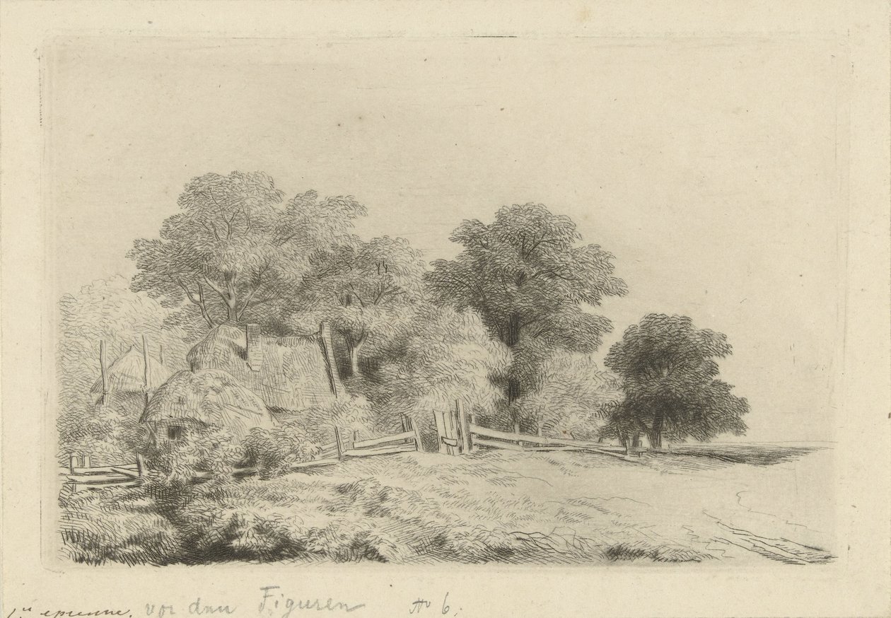 Fattoria vicino a un cancello da Remigius Adrianus Haanen