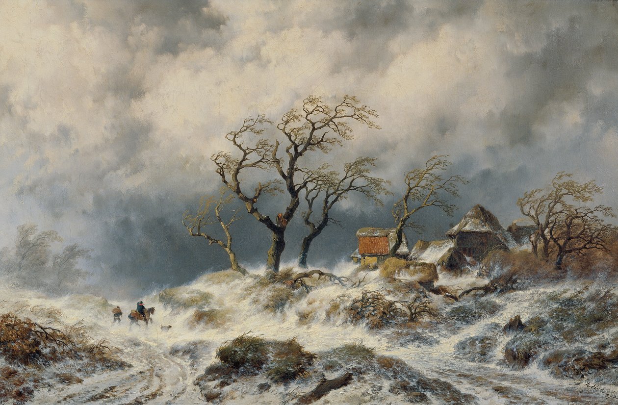 Paesaggio invernale olandese (neve) da Remigius Adrianus van Haanen