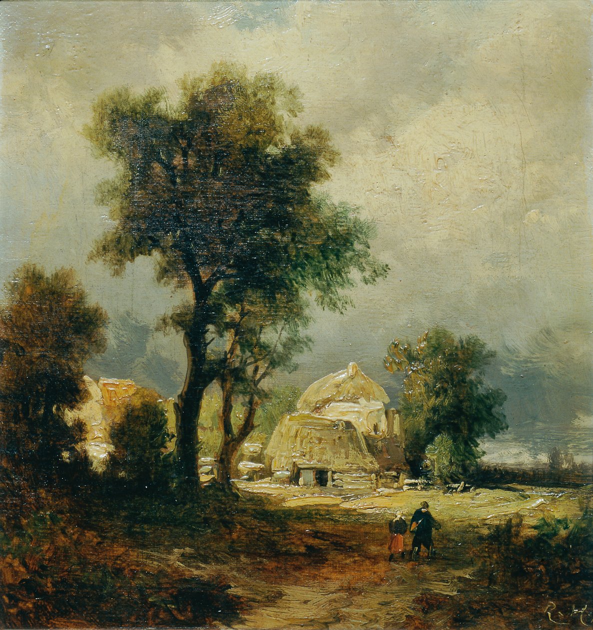 Villaggio ungherese da Remigius Adrianus van Haanen