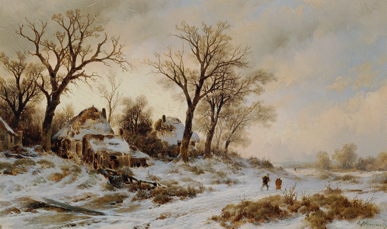 Paesaggio invernale da Remigius Adrianus van Haanen