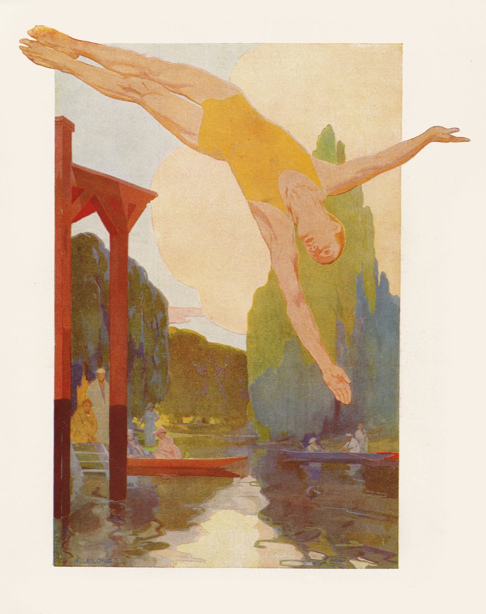Sommozzatore fluviale, 1920 da Rene Lelong