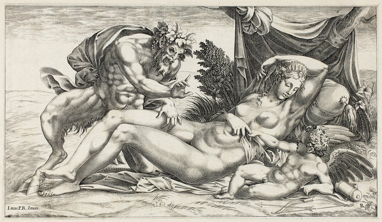 Giove e Antiope da Rene Boyvin