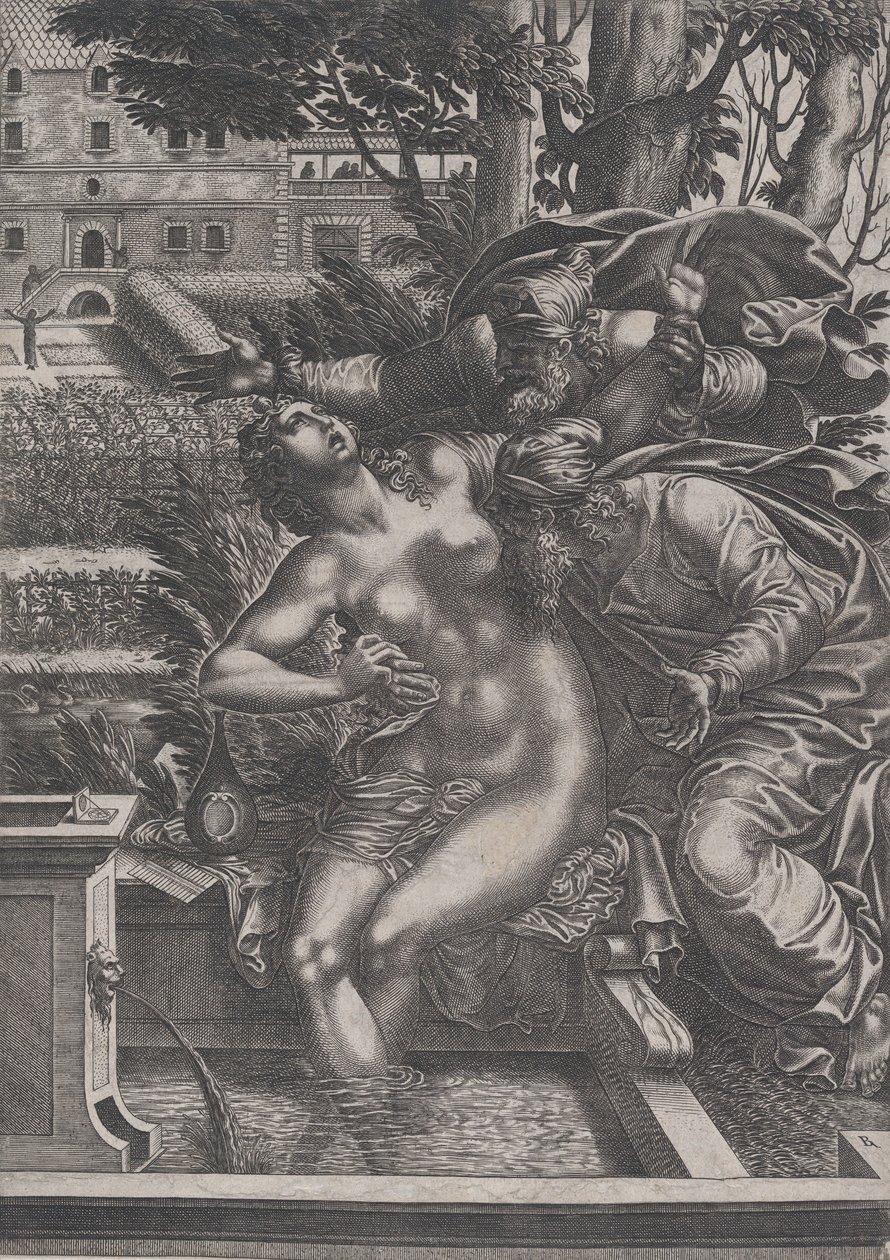 Susanna e i vecchioni da Rene Boyvin