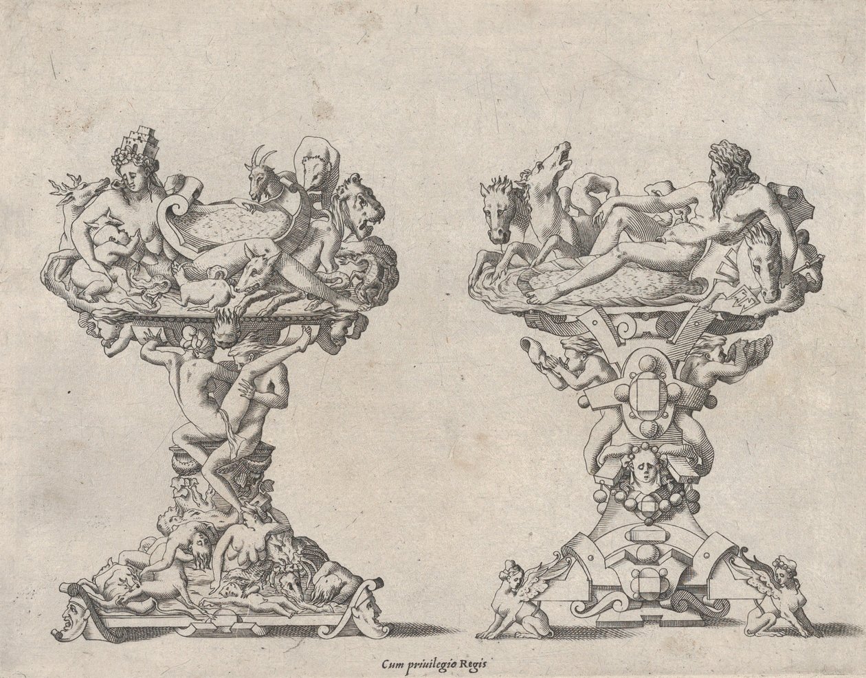 Due saliere, XVI-XVII secolo da Rene Boyvin