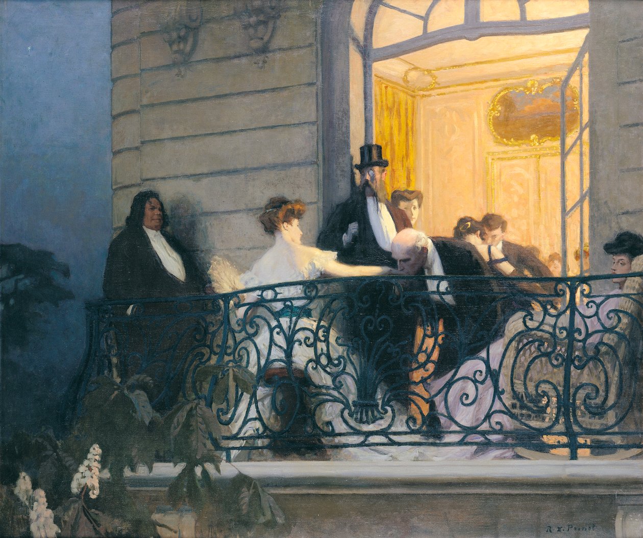 Il balcone da René François Xavier Prinet