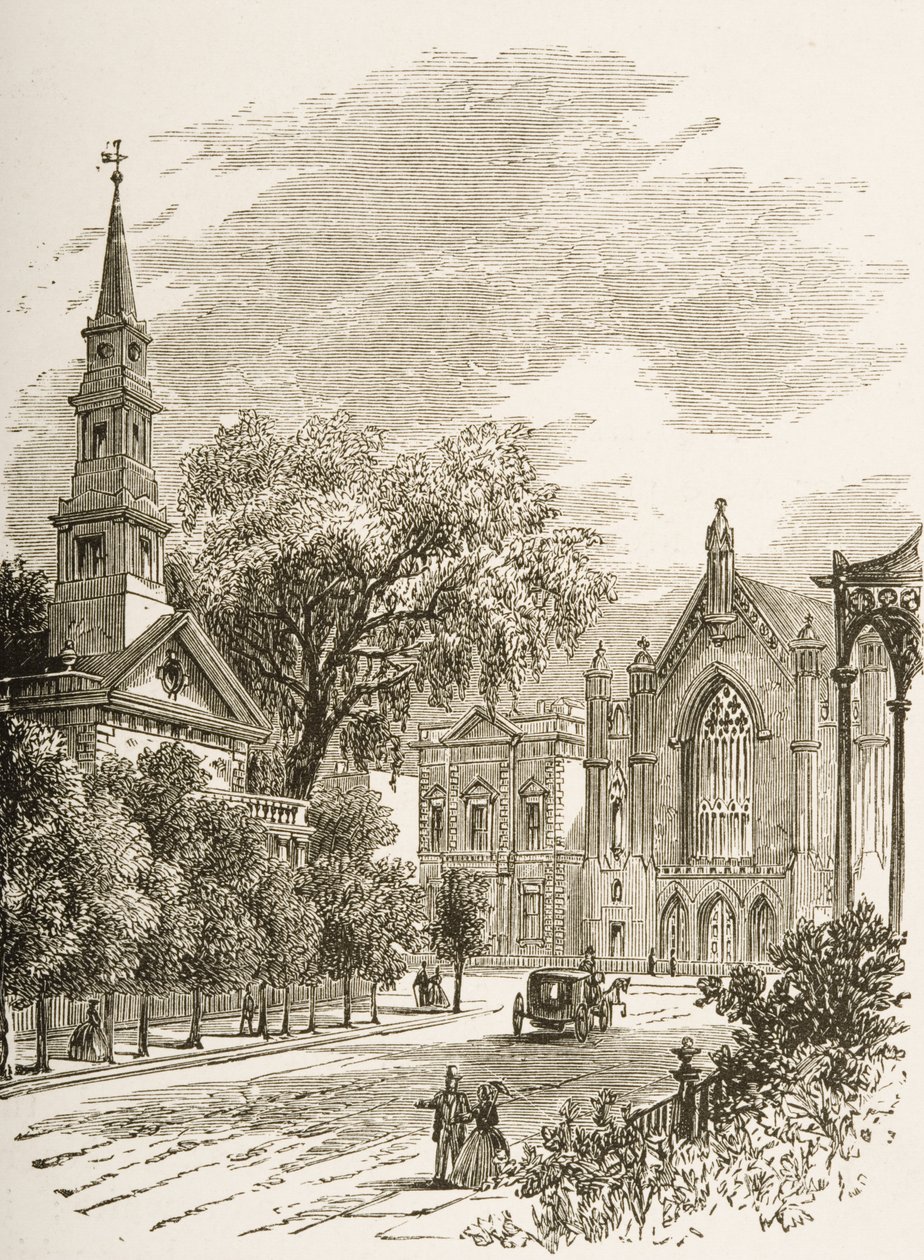 Chiesa di San Marco in-the-Bowery, New York, c.1880 da Reverend Samuel Manning
