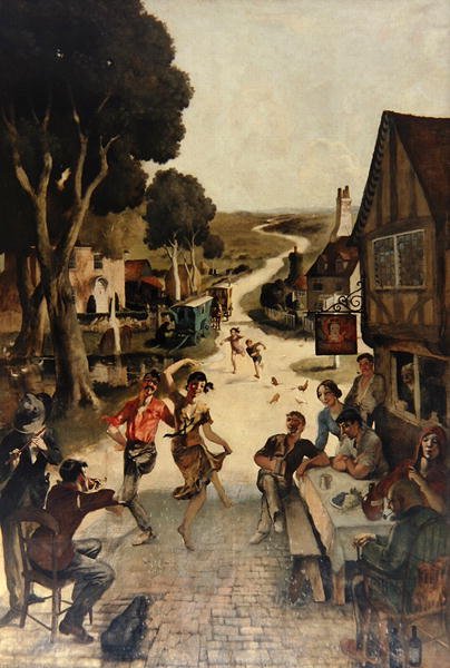 Scena Rustica: Contadini che Ballano da Rex Whistler