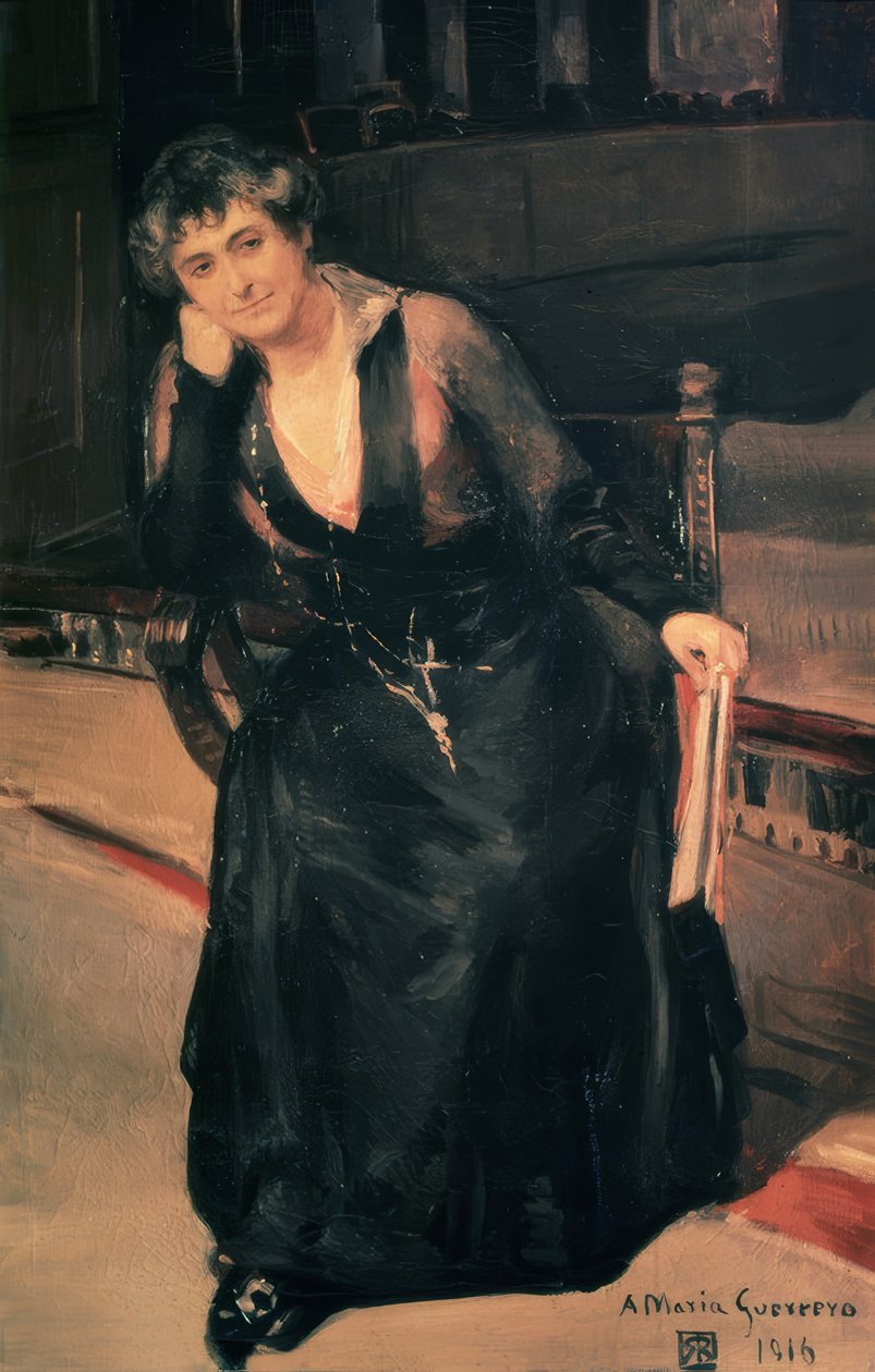 Ritratto della signora María Guerrero da Ricardo Baroja