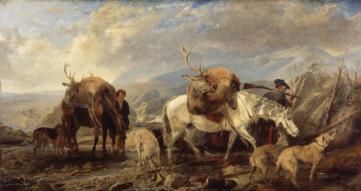 Il ritorno del cacciatore di cervi, 1846 da Richard Ansdell