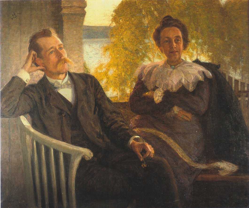 Autore Per Hallstrom e sua moglie Helga da Richard Bergh