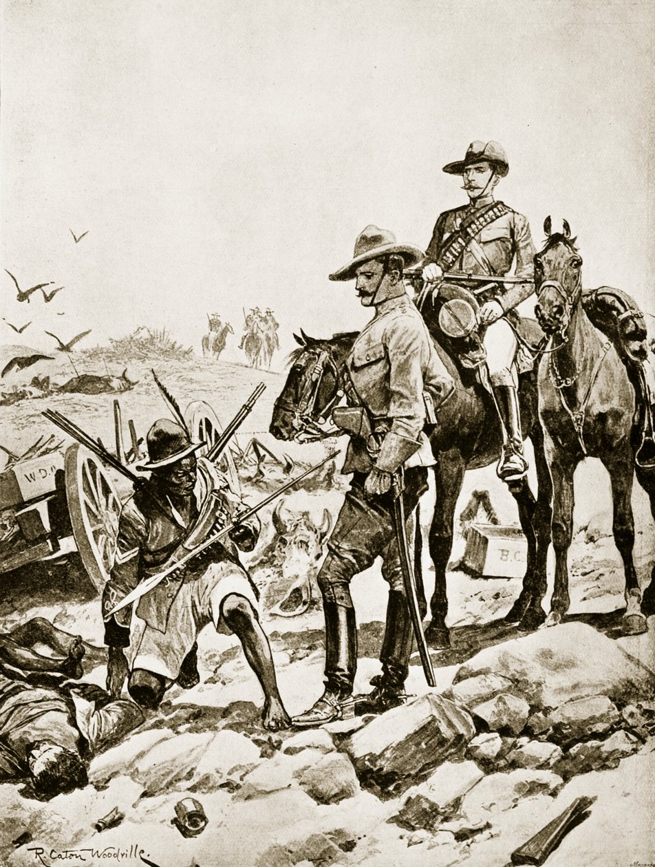 Sulle tracce dei Matabele, 1893 da Richard Caton Woodville junior
