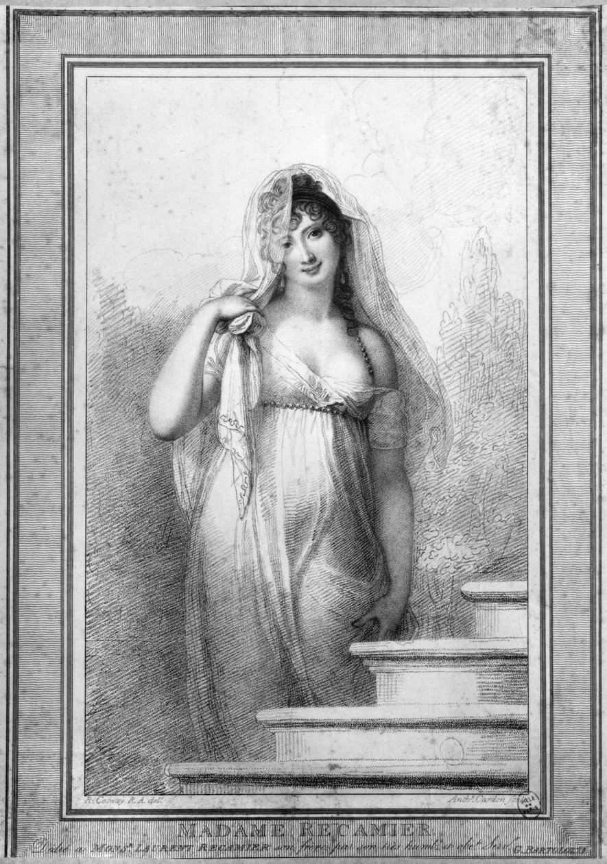 Madame Recamier, incisa da Antoine o Anthony Cardon, 1804 da Richard Cosway