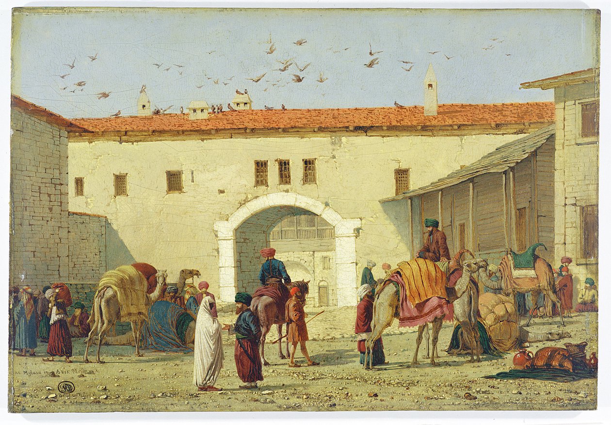 Caravanserraglio a Mylasa, Turchia, 1845 da Richard Dadd