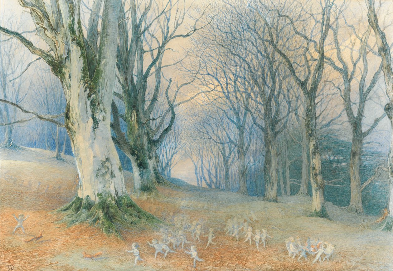 Fate e scoiattoli, c.1870 da Richard Doyle