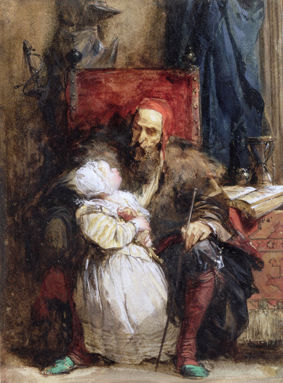 Vecchio e bambino da Richard Parkes Bonington