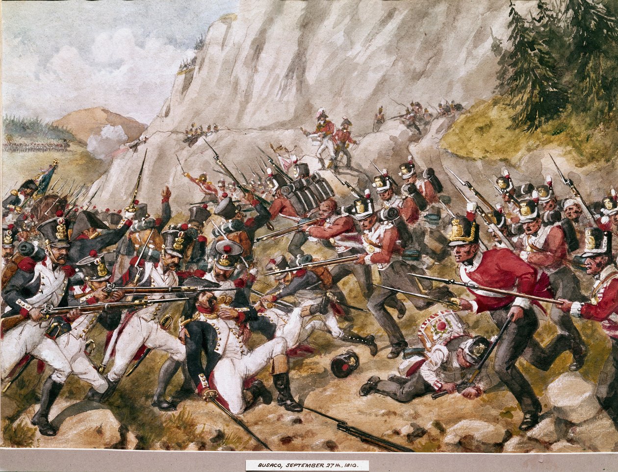 Busaco, 27 settembre 1810, c.1900 da Richard Simkin