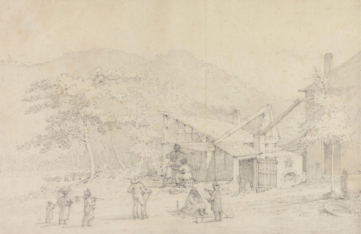 Preparativi per il campo, Trinidad da Richard Bridgens
