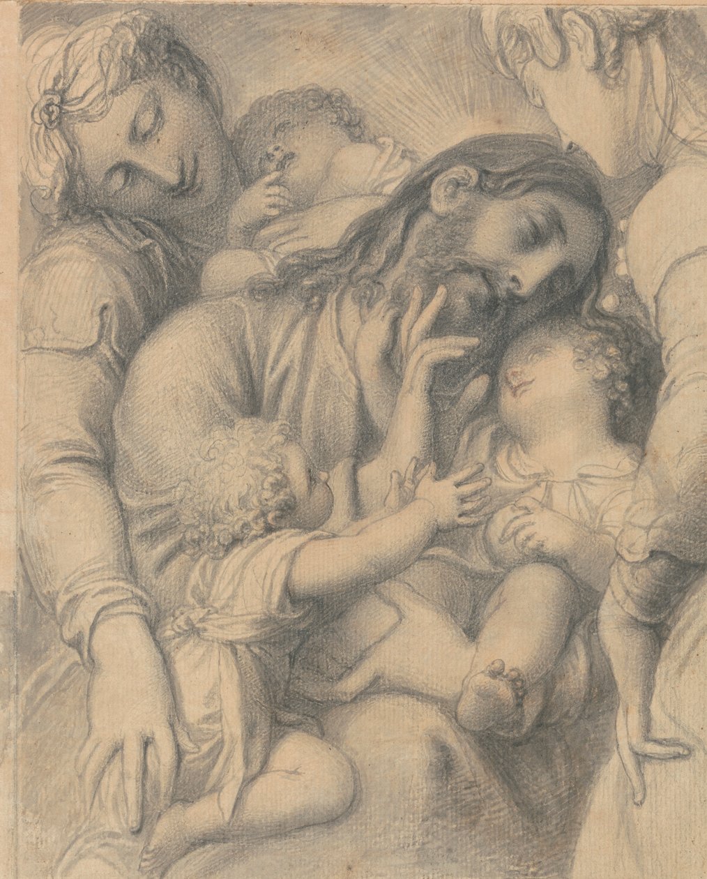 Cristo benedice i bambini da Richard Cosway