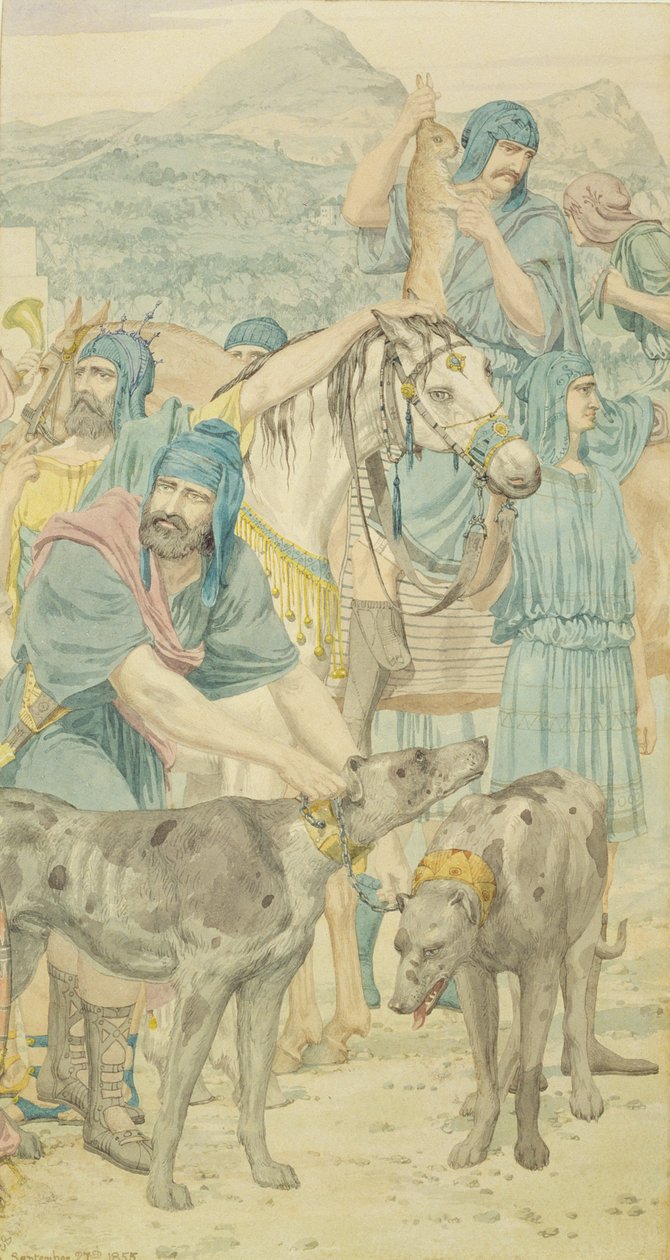 Scena di Caccia, 1855 da Richard Dadd