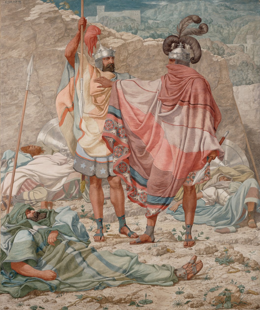 Misericordia: Davide risparmia la vita di Saul da Richard Dadd