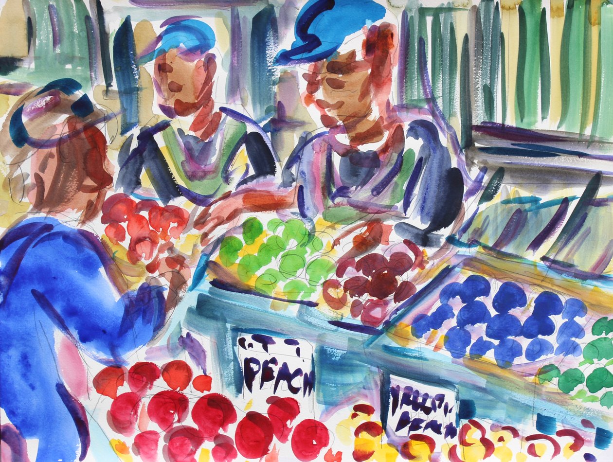 Venditori di Frutta, 2020 da Richard Fox