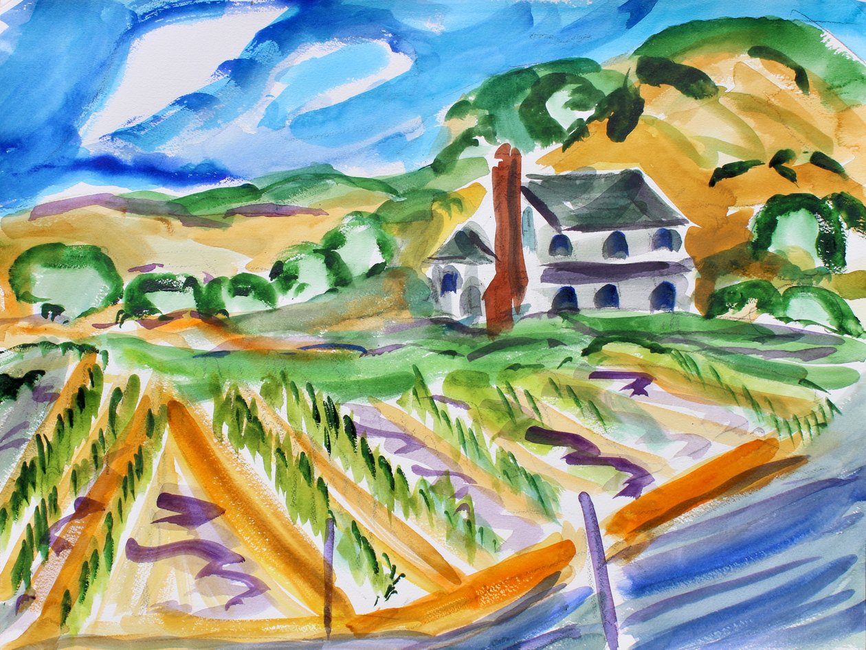 Casa su Dealy Lane, Napa da Richard Fox