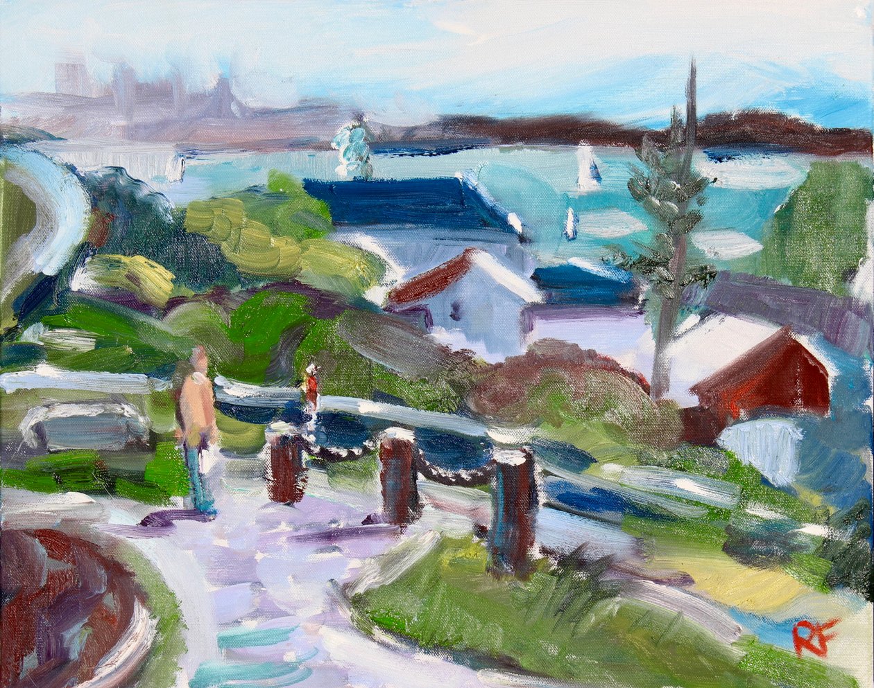 Baia di San Francisco da Tiburon, 2020 da Richard Fox