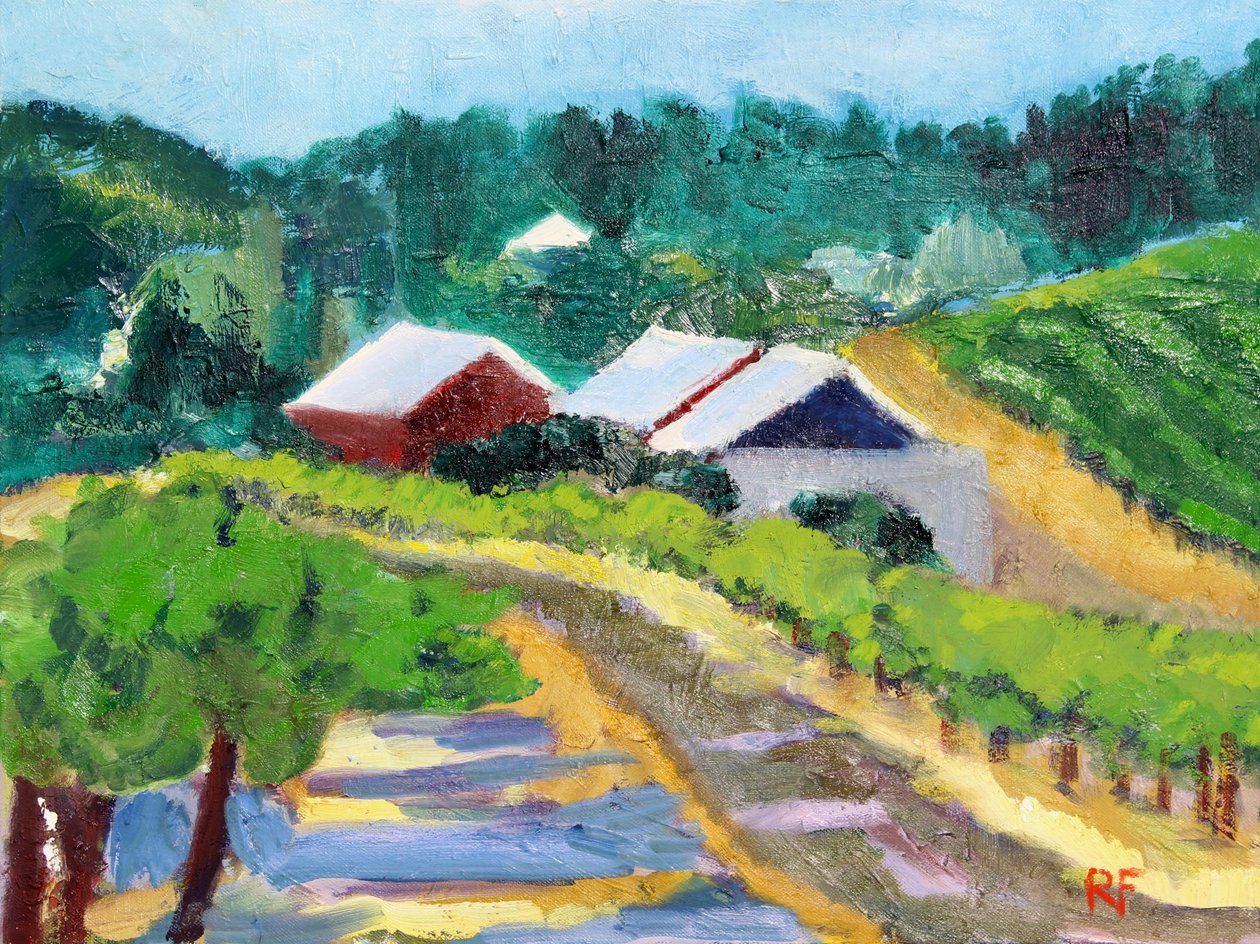 Vigneto e strada da Richard Fox