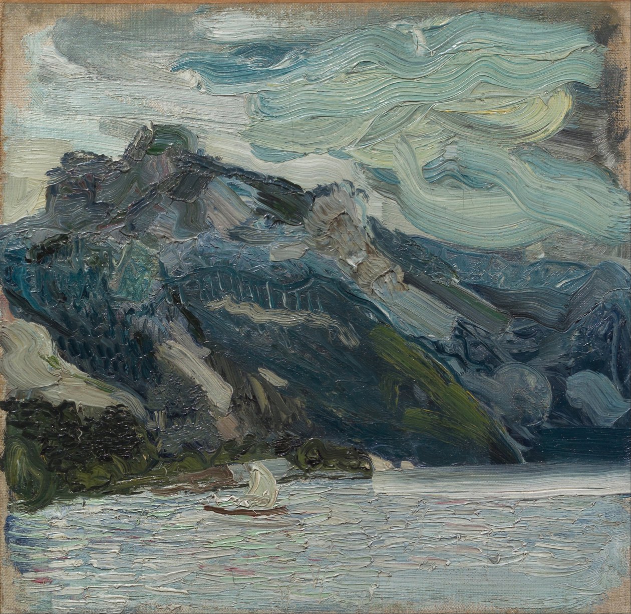 Lago Traun con Montagna Greca Dormiente, 1907 da Richard Gerstl