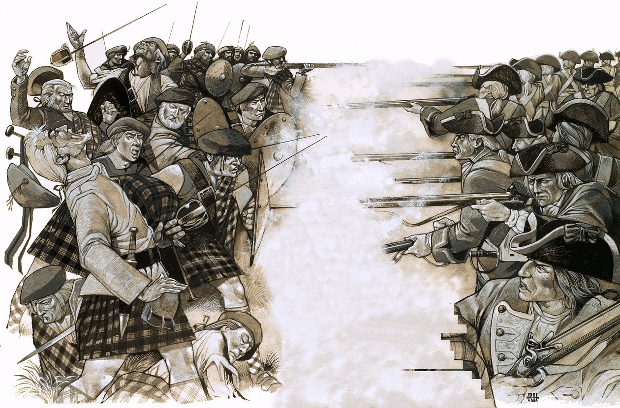 La battaglia di Culloden da Richard Hook