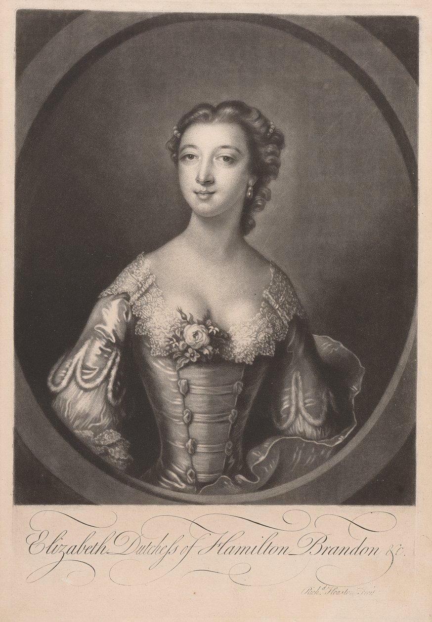 Elizabeth Duchessa di Hamilton Brandon da Richard Houston