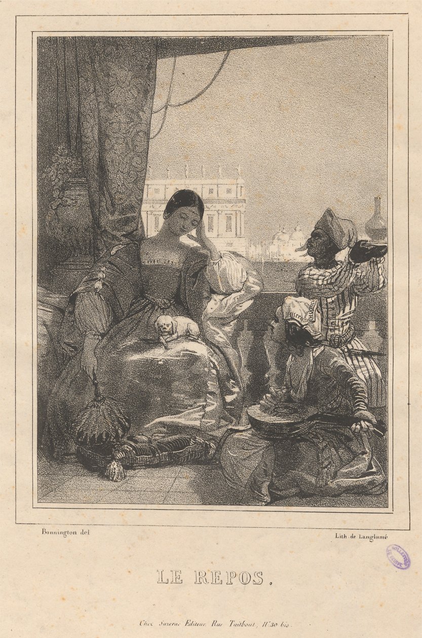 Il riposo da Richard Parkes Bonington
