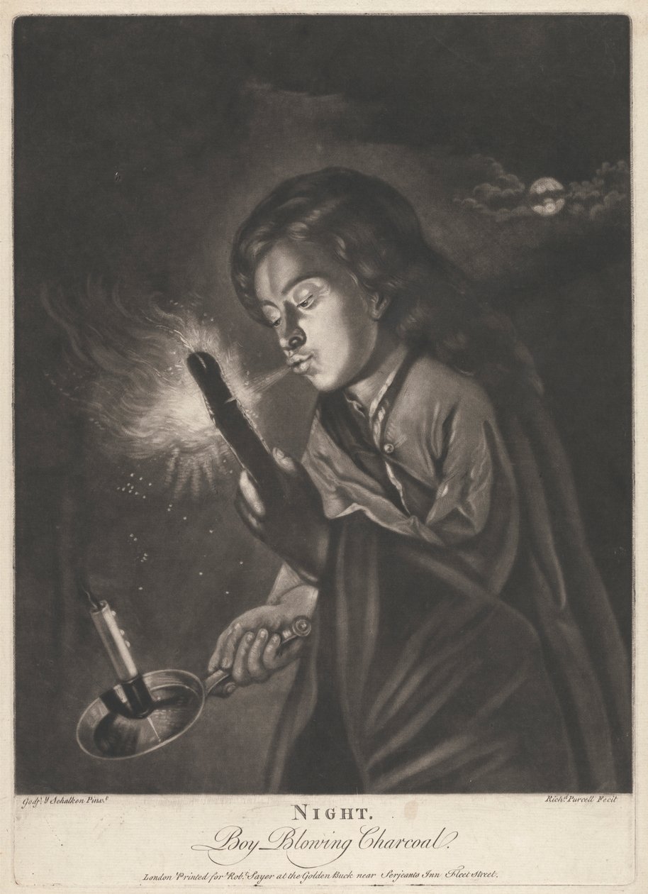 Notte - Ragazzo che Soffia sul Carbone da Richard Purcell