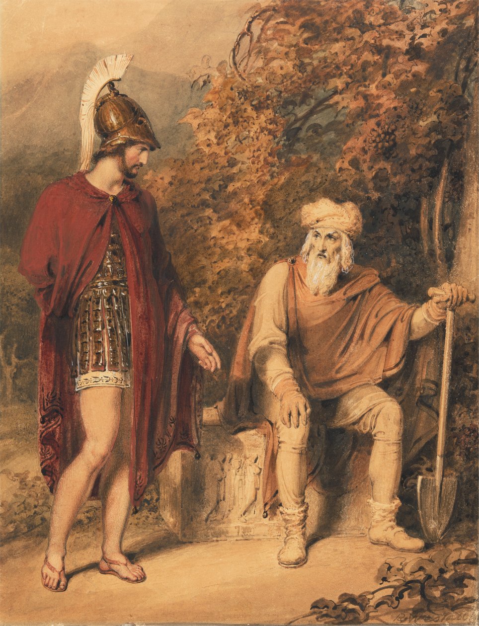 Alcibiade e Timone da Richard Westall