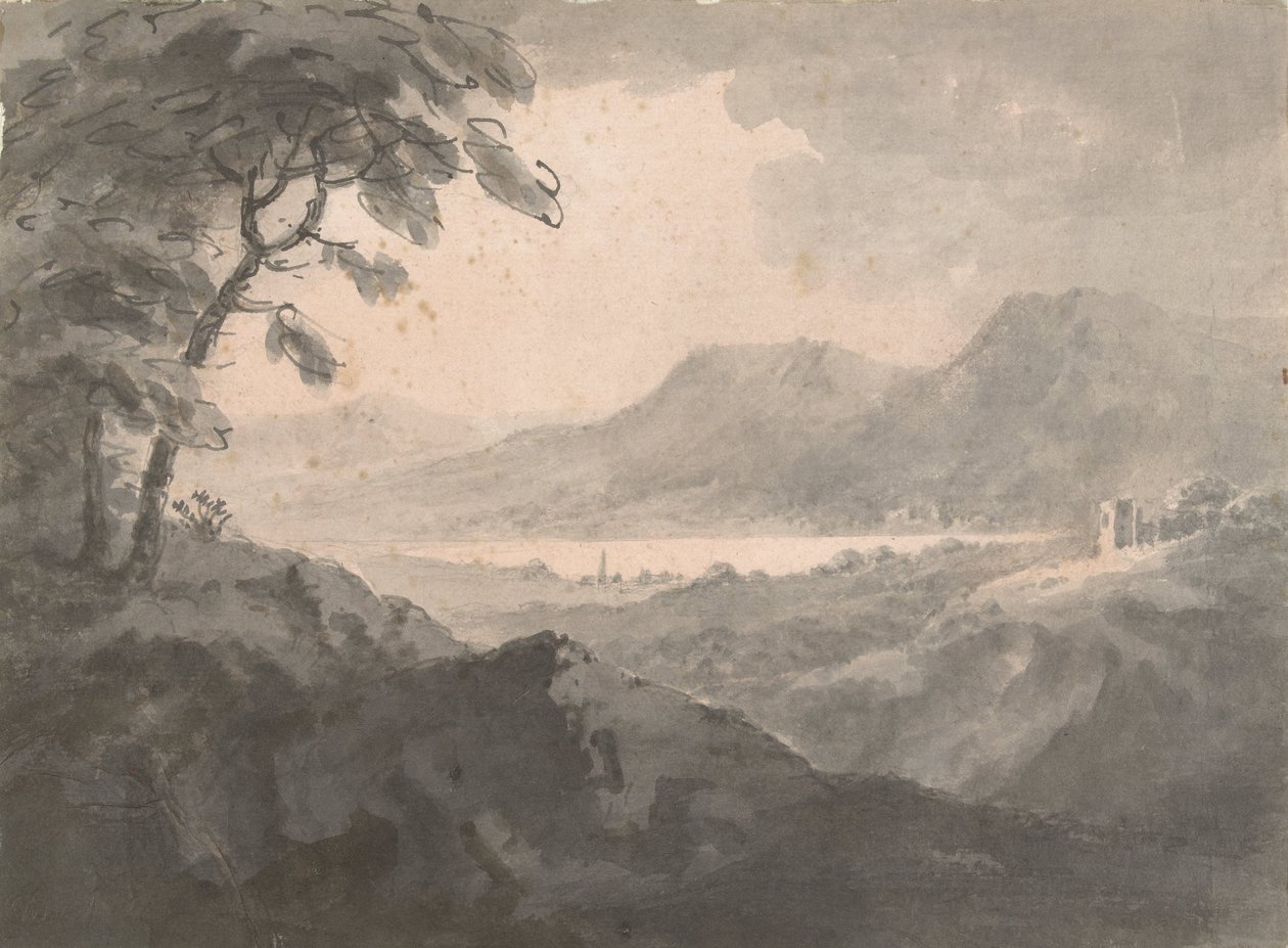 Lago tra le montagne da Richard Wilson (attributed to)