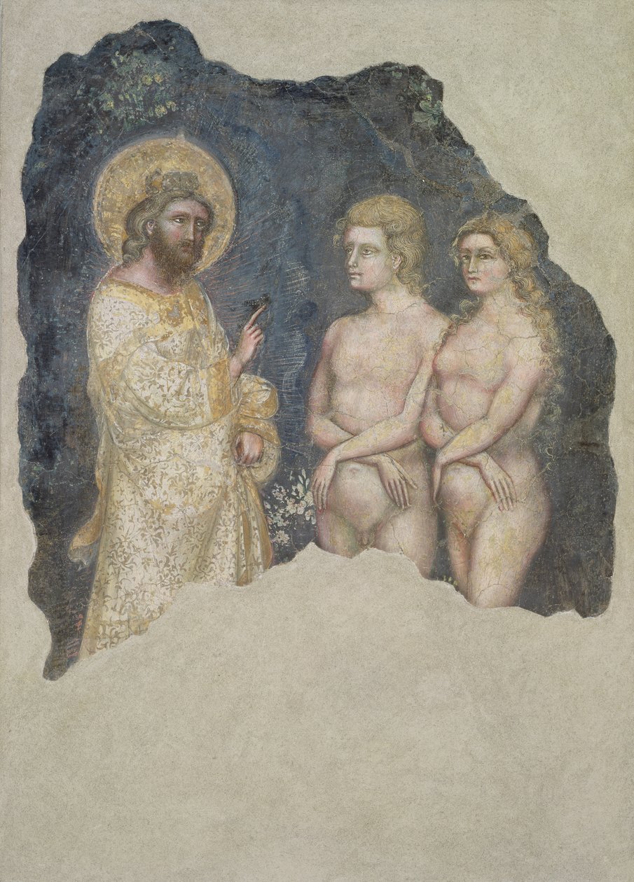 Adamo ed Eva benedetti da Dio, c.1357 da Ridolfo di Arpo Guariento