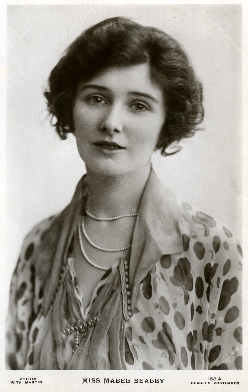 Mabel Sealby, attrice britannica, c. 1900-1910 da Rita Martin