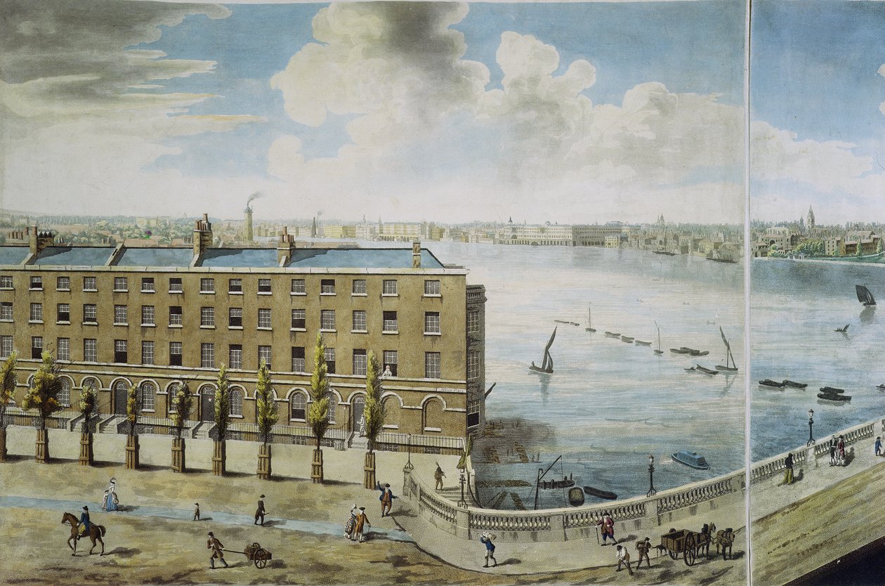 Veduta panoramica di Londra da Robert Barker