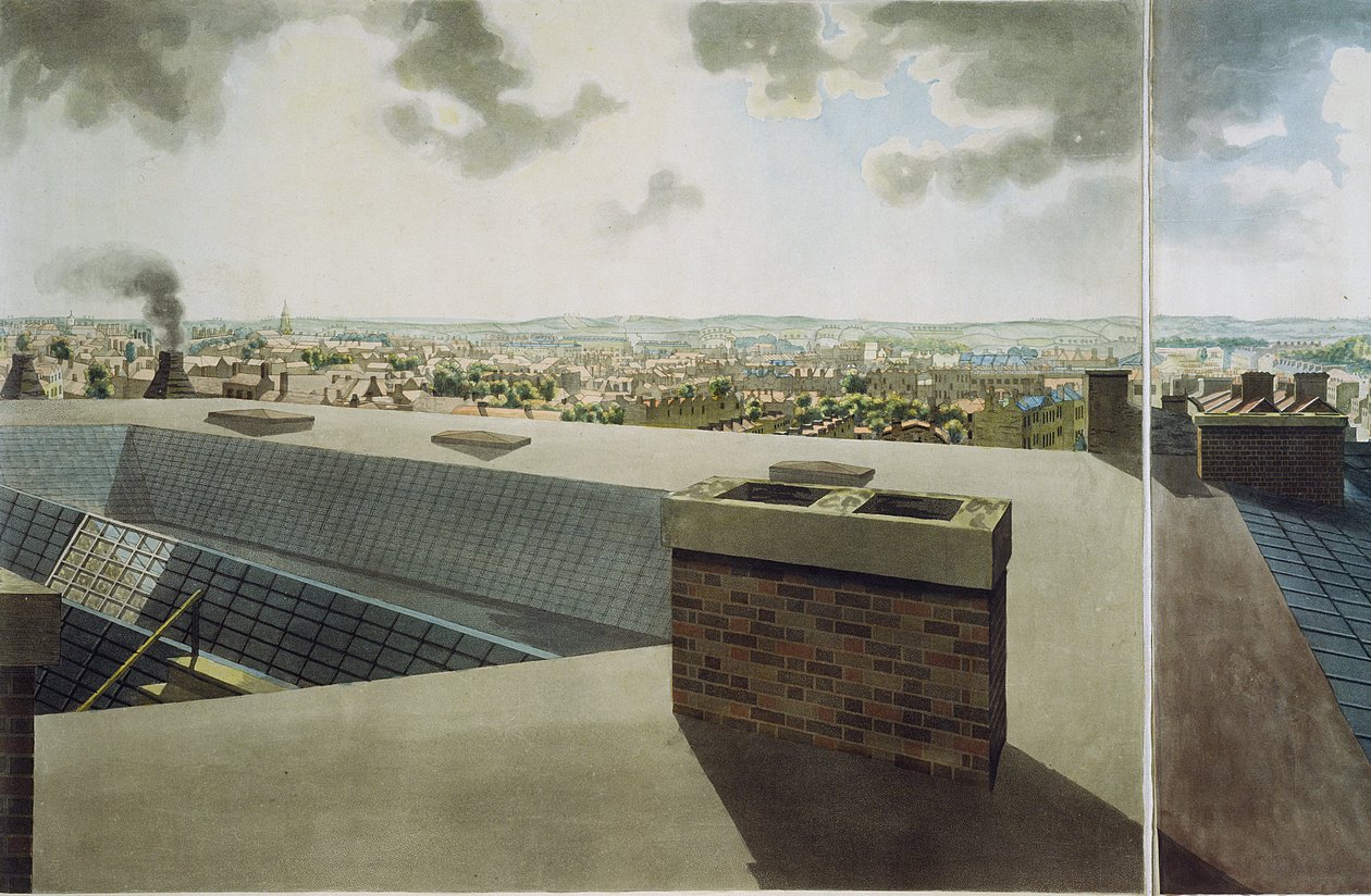 Veduta panoramica di Londra, 1792-93 da Robert Barker