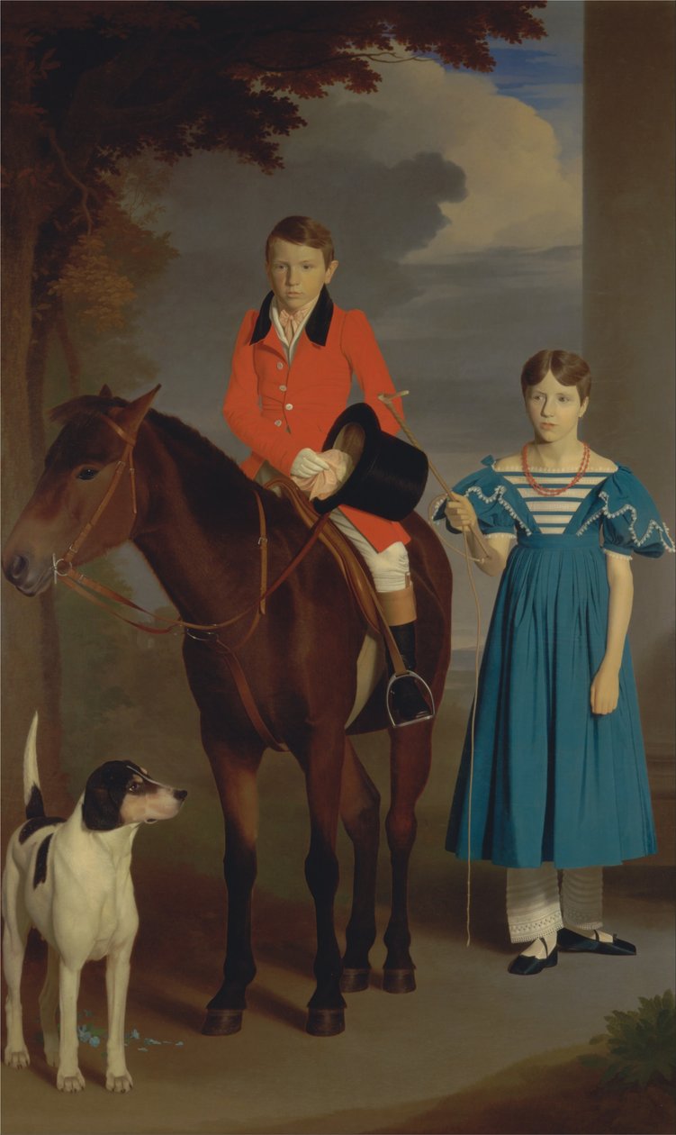 John Gubbins Newton e sua sorella, Mary Newton da Robert Burnard