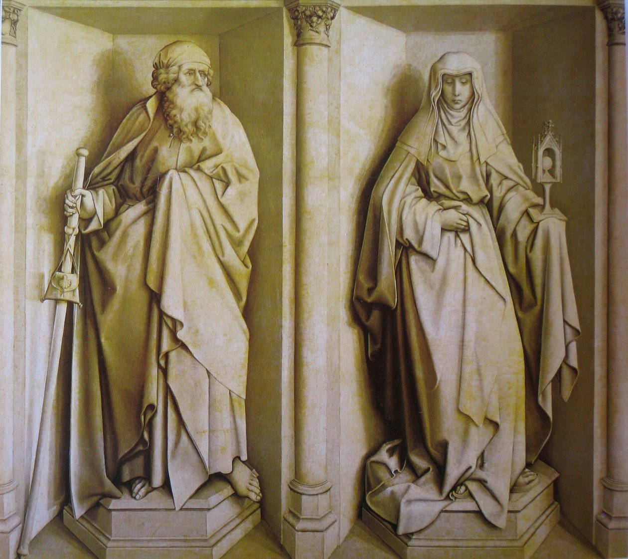 Sant Jaume e Santa Clara da Robert Campin