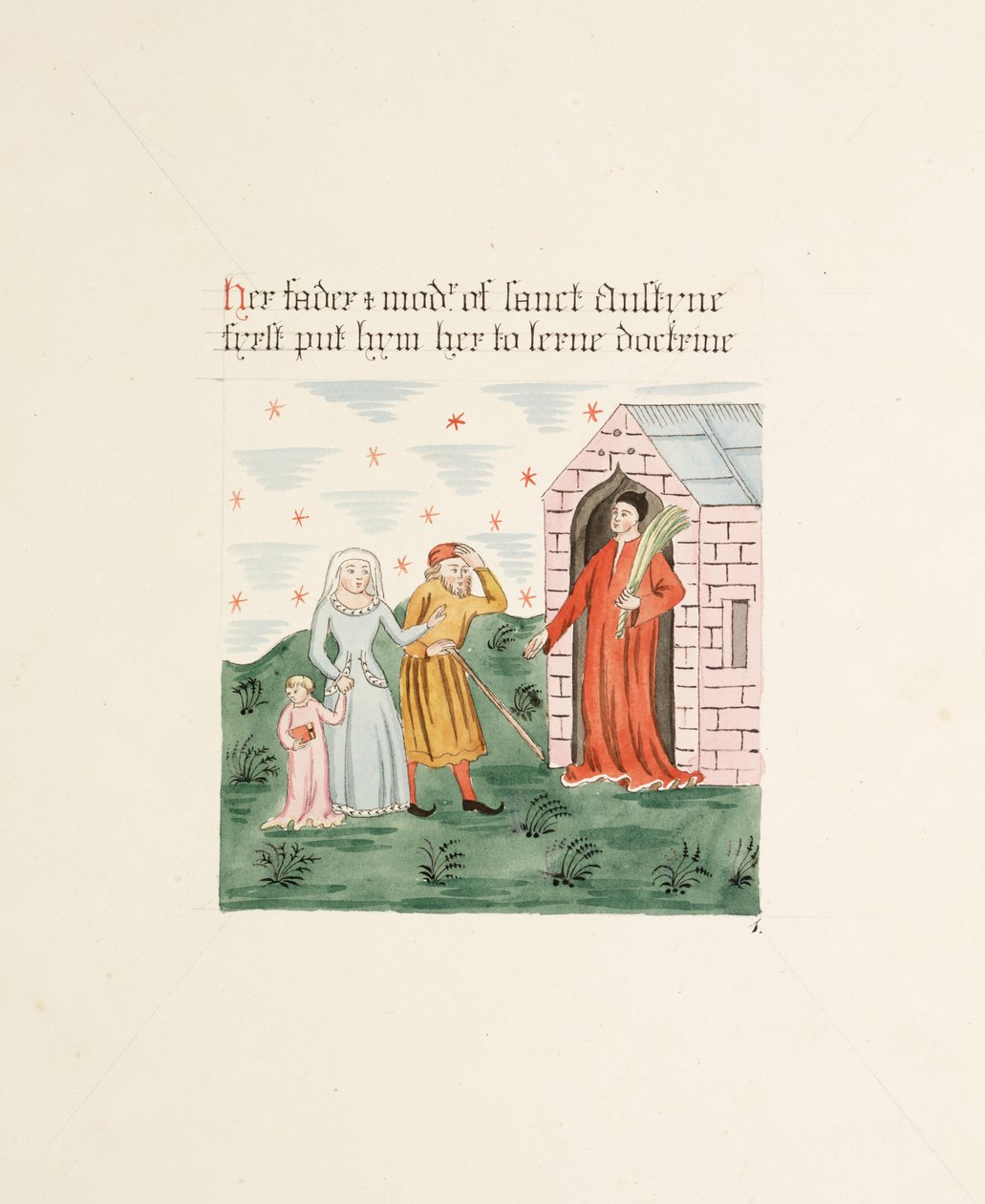 Ms. New Coll 380, f10r. Le antichità della Cattedrale di Santa Maria, Carlisle, disegnate da Robert Carlile, 1795 da Robert Carlile