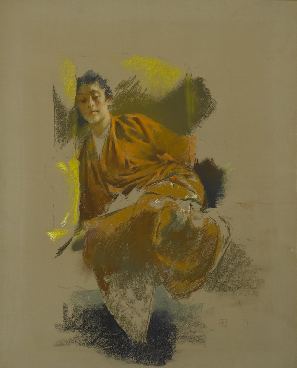 Studio in costume giapponese, c.1890-92 da Robert Frederick Blum